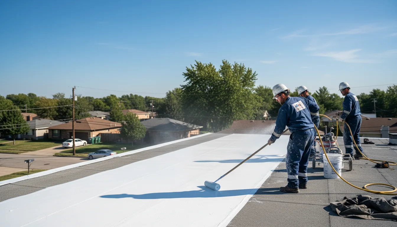Commercial roof coating in Monroe, NY near me